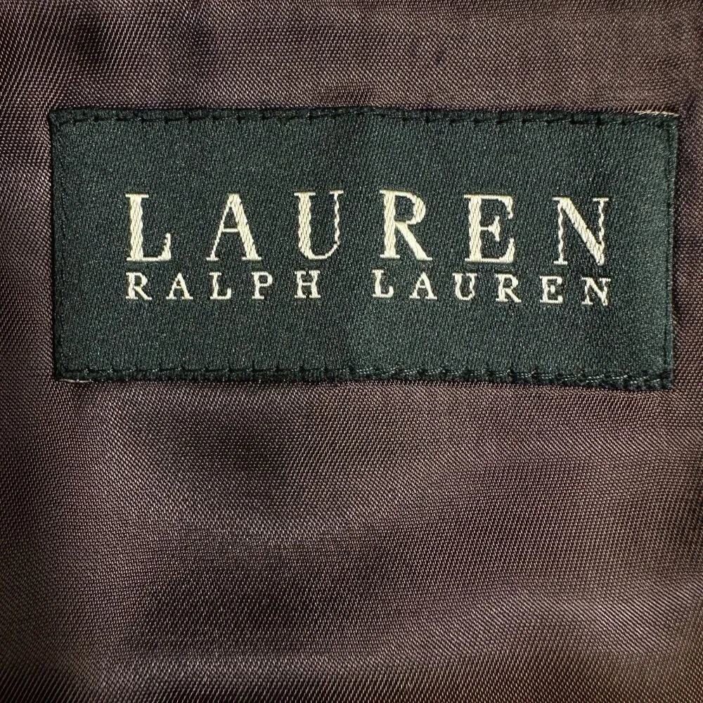 RALPH LAUREN Men’s Blazer 42R Sport Coat 2-Button Jacket Brown Wool Plaid